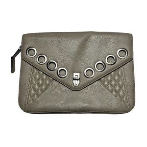 Rebecca‎ Minkoff Envelope quilted clutch with butterfly lining In gorgeous taupe
